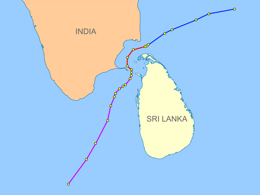 श्रीलंकाले खोल्यो भारतसँगको नाका